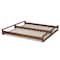 Baxton Studio Klara Walnut Finished Wood Expandable Twin Size to King Size Bed Frame 168-10730 - alternate 5